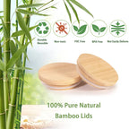 Glass Storage Jars with Airtight Bamboo Lids – Pantry & Kitchen Organizer Set🌾