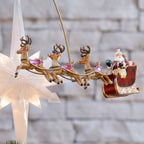 Santa’s Sleigh Animated Christmas Tree Topper
