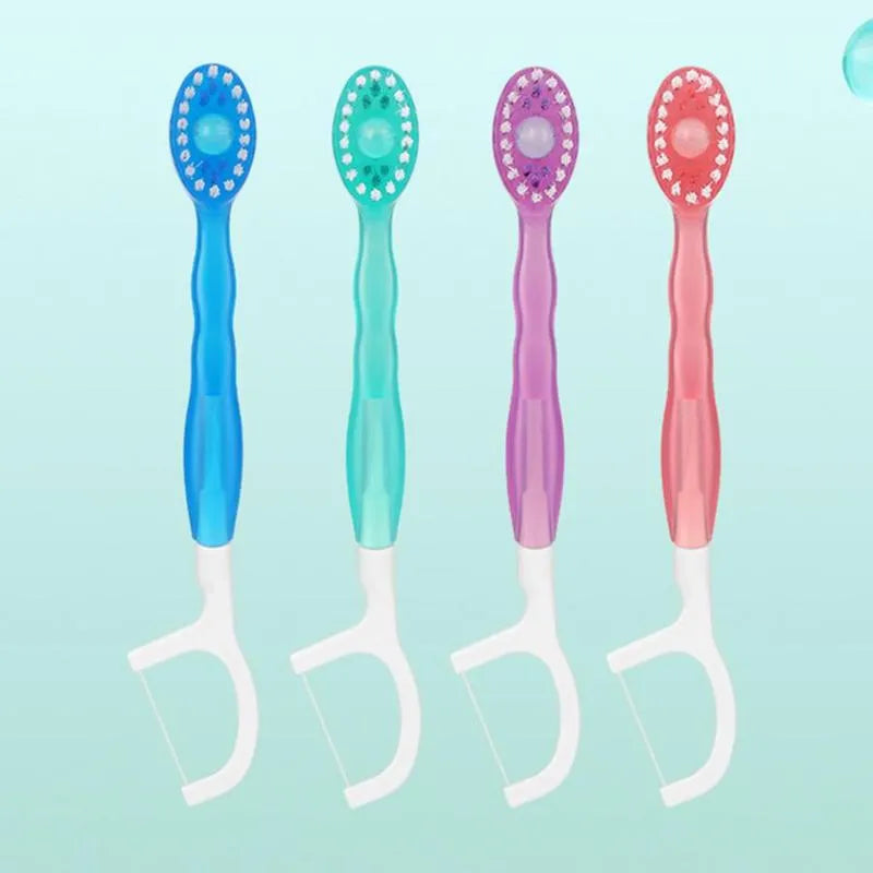 Product Introduction of 5 in 1 Mini Toothbrush & Floss & Tongue Scraper & Toothpick Set, 26pcs/pack Soft Bristles Toothbrush Set, Oral Care Tool for Travel, Business Trip, Mouth Hygiene Kit 13