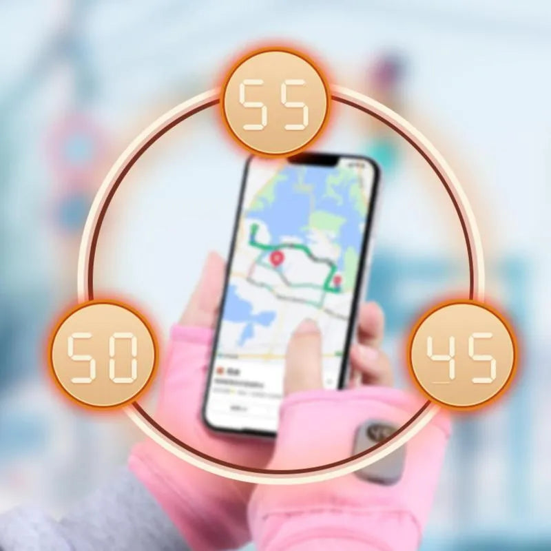 Smart Thermostatic Heated Fingerless Gloves