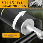 Inside PVC Pipe Cutter with Diamond Grit Cutting Wheel – Precision Cutting for Plumbing Projects