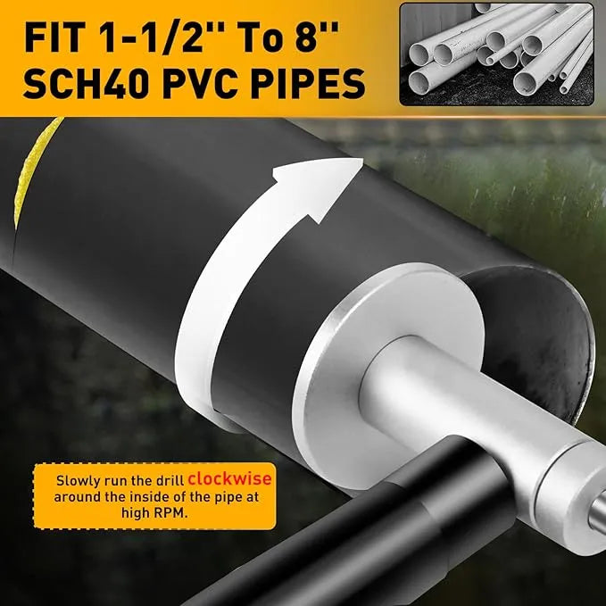 Inside PVC Pipe Cutter with Diamond Grit Cutting Wheel – Precision Cutting for Plumbing Projects