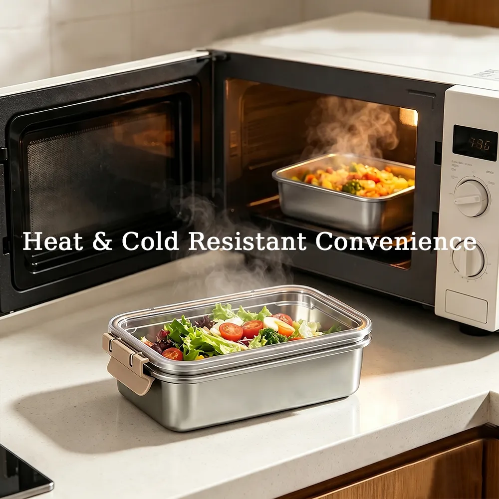 🍱Stainless Steel Leak-Proof Food Storage Container with Lid-2 Pcs