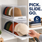 Clear Stackable Baseball Cap Organizer Drawers