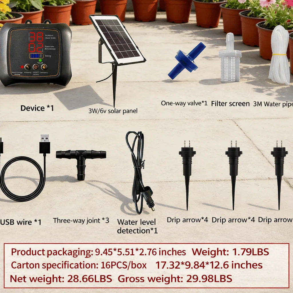 💧 12-Plant Solar Drip Irrigation Kit 🔥