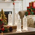 🕯️ Rose Shadow LED Flameless Candles – Elegant & Safe Ambiance, Anytime, Anywhere!