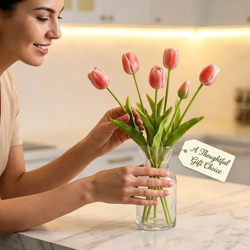 🌷 Lifelike Tulip Bouquet Décor for Every Space