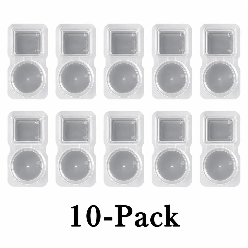 Disposable Dual-Compartment Condiment Containers with Lids
