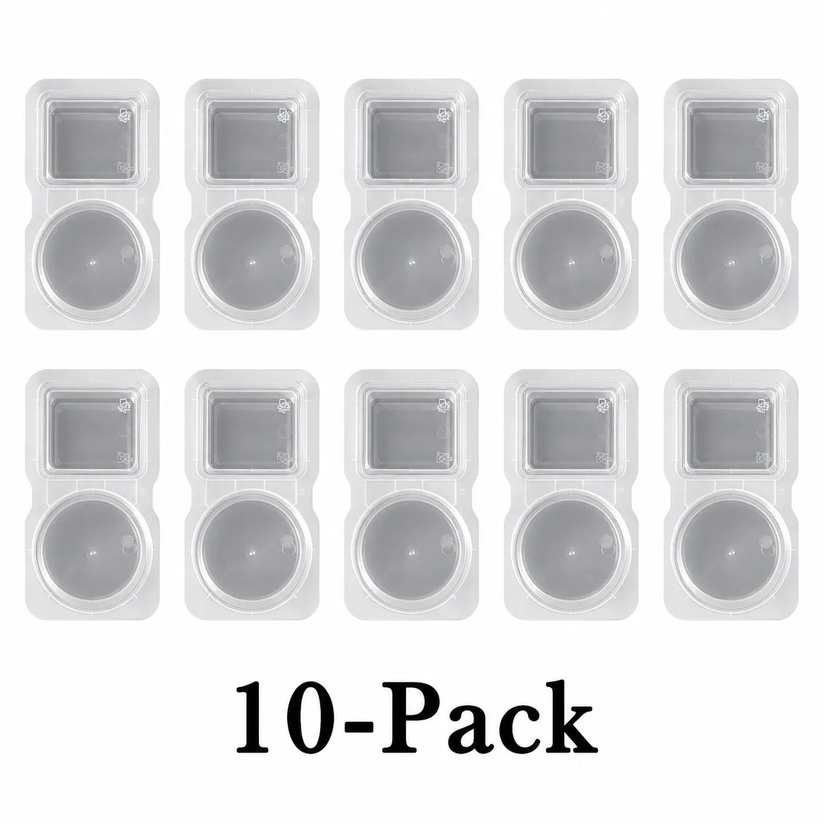 Disposable Dual-Compartment Condiment Containers with Lids