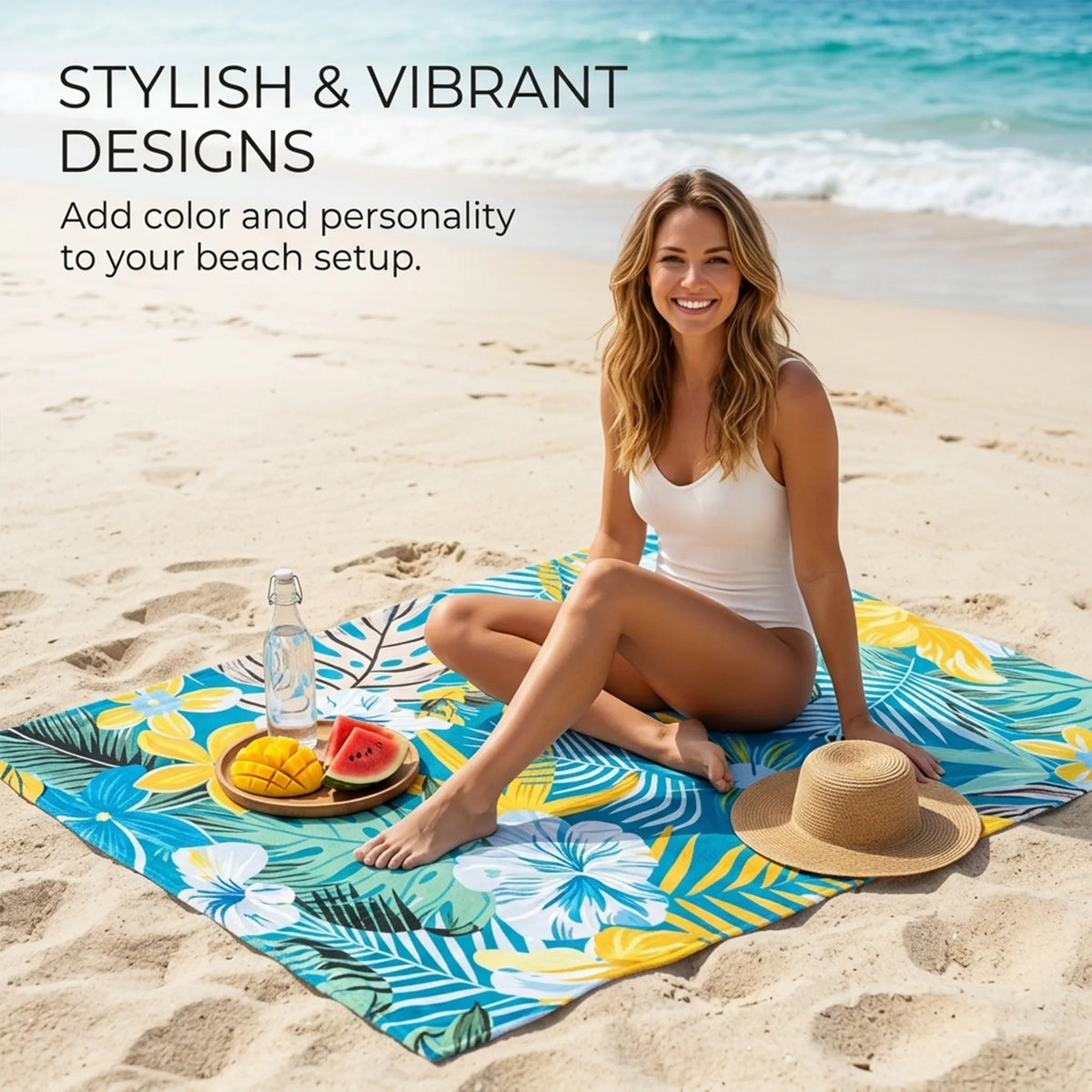 🌊 Quick-Drying Microfiber Beach Towel – Ultra-Light Sand-Free Travel Towel