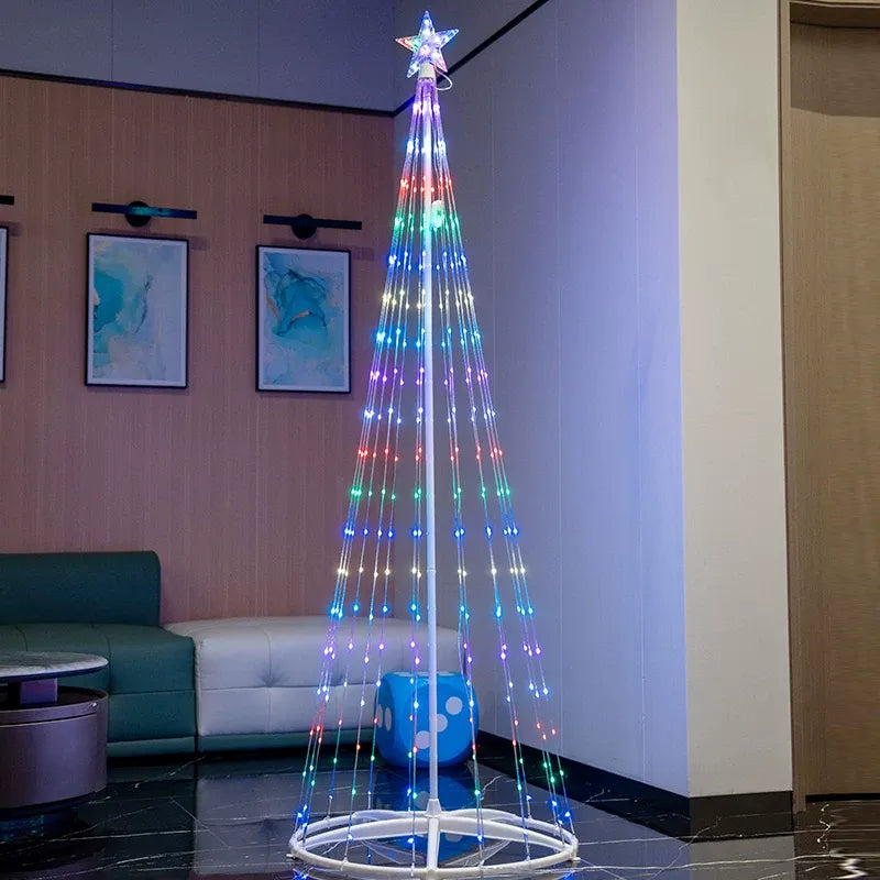 🎄 1.8m LED Light Show Conical Christmas Tree