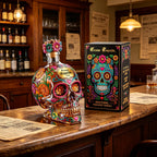 🔥Day of the Dead Limited Edition Tequila Bottle & Goblet – Limited Edition Art Glass