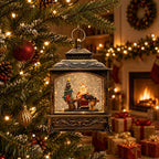 Christmas Musical Swirling Snow Lantern