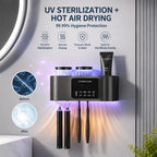 🦷 Smart Toothbrush Holder with UV Air-Drying &Screen  Display