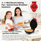🍳 Mini Electric Baking Pan & Waffle Maker