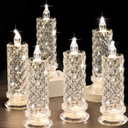 🕯️ Rose Shadow LED Flameless Candles – Elegant & Safe Ambiance, Anytime, Anywhere!