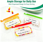 💊 A8 Waterproof Pill Pouch Set – Large Weekly Travel Medicine Organizer