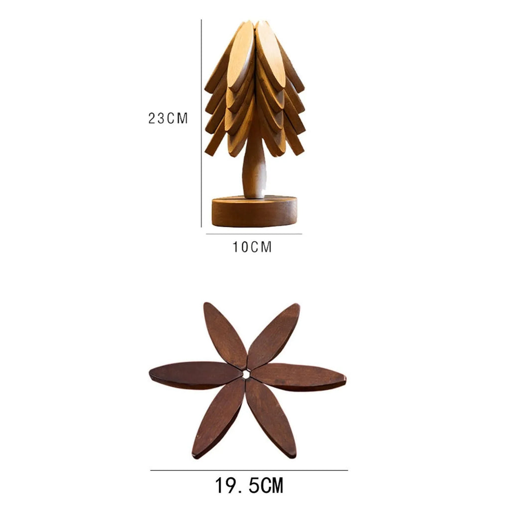 Nature's Embrace: Handcrafted Black Walnut Trivet Set – Elegant Heat Protection for Your Kitchen
