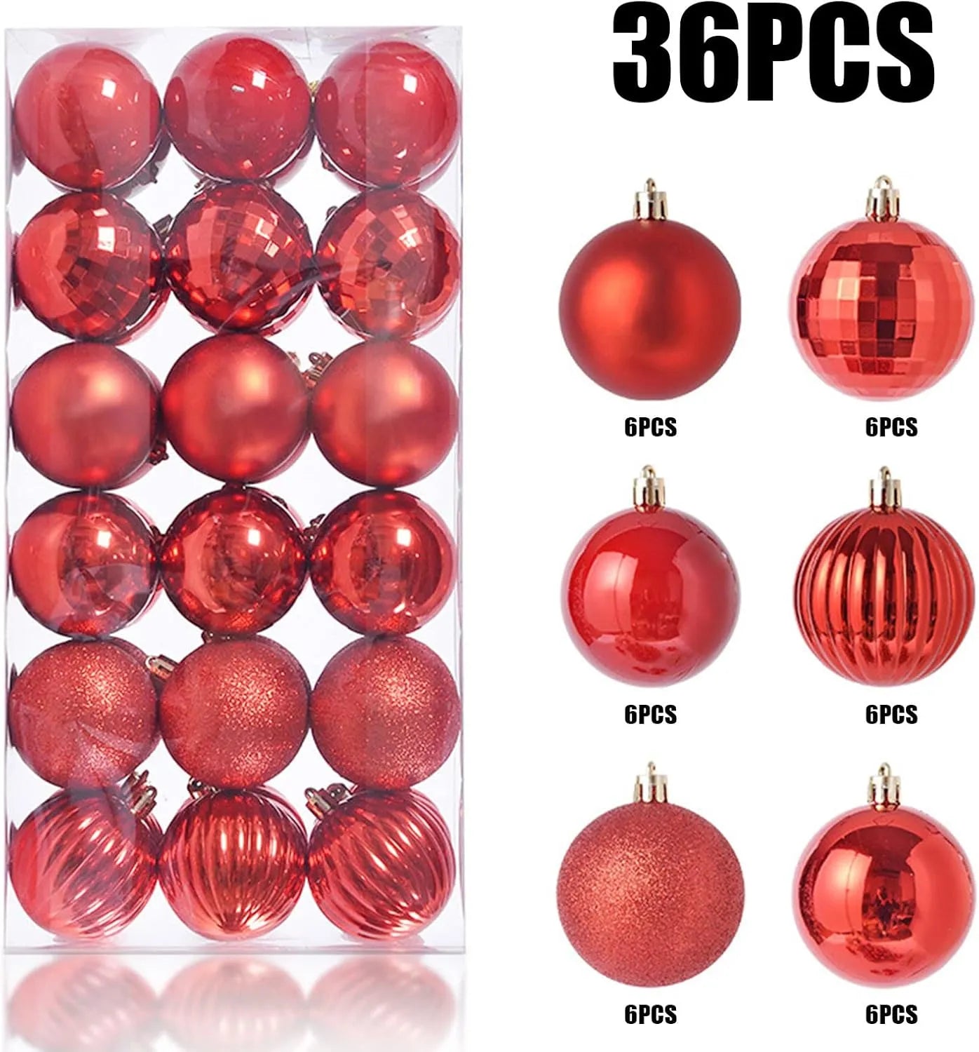 36 adornos de bola de Navidad