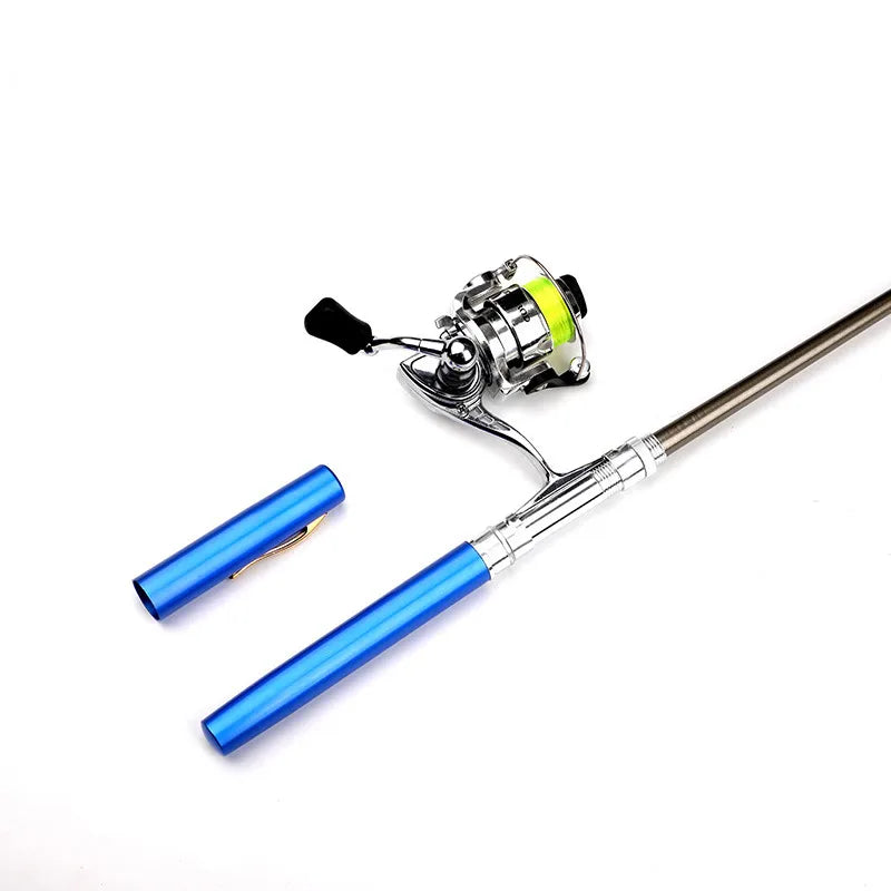 Portable Pen-Shaped Fishing Rod Combo Set with Telescopic Reel – Lightweight & Compact Fishing Gear