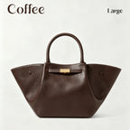 👜 Minimalist Folded-Wing Italian Leather Tote Bag