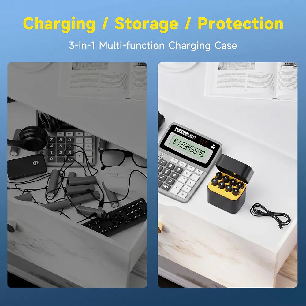 🔋 Rechargeable AA Lithium Battery Pack with Fast Charger