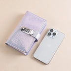 Holographic Glitter Locking Cash Savings Binder