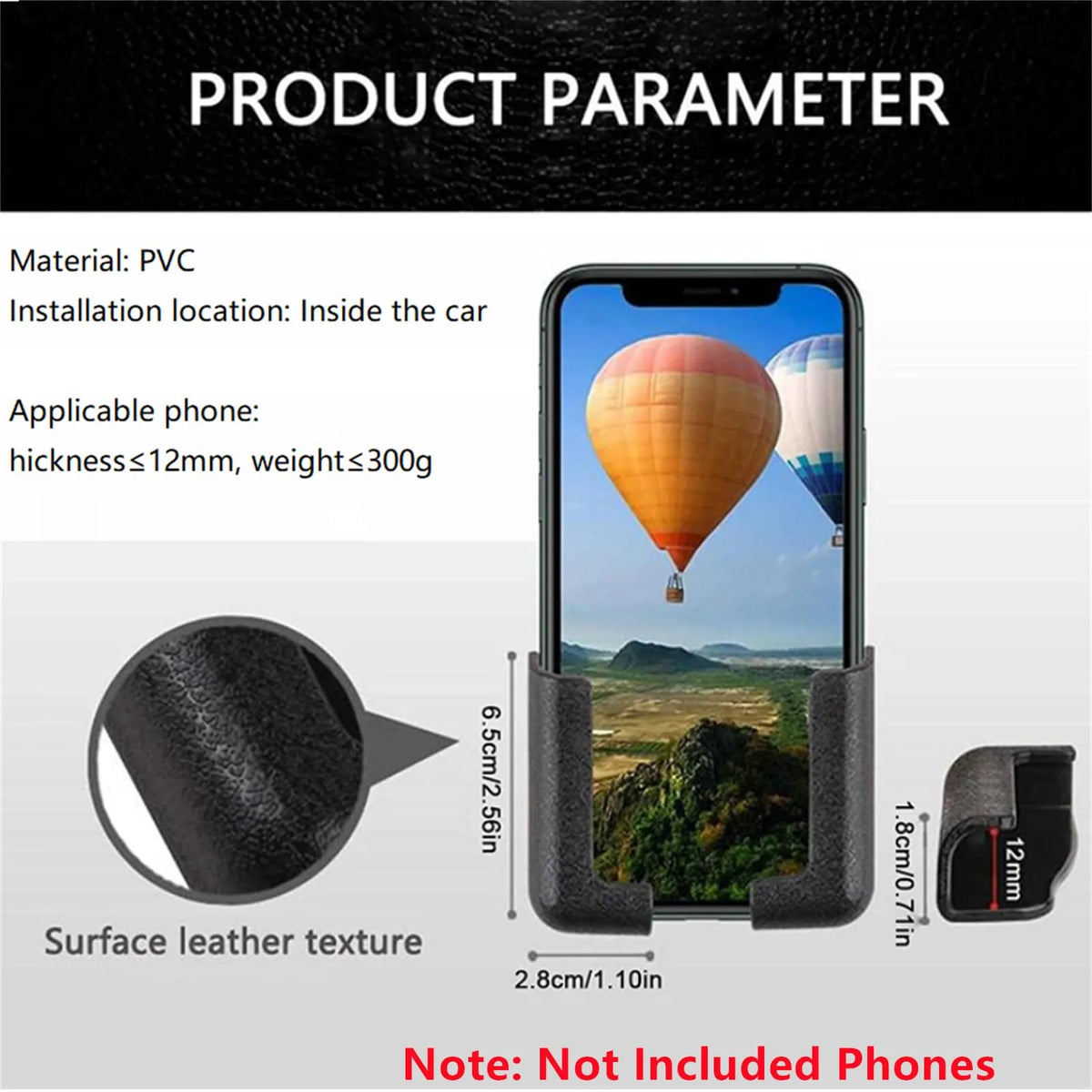 Wall-Mounted Adjustable Phone Holder – Smart, Hands-Free Storage for Every Room