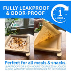 Peel-Away Disposable Dinner Plates – 24 CM Square Layered Paper Tray Set