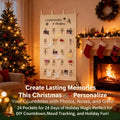 🎄 Christmas Advent Calendar with Clips – 24 Pockets Portable Hanging Bag