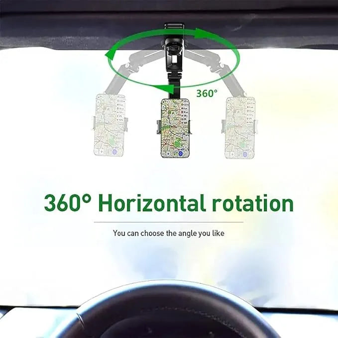 360° Rotatable Multifunctional Phone Holder Stand - Car Mount Accessory