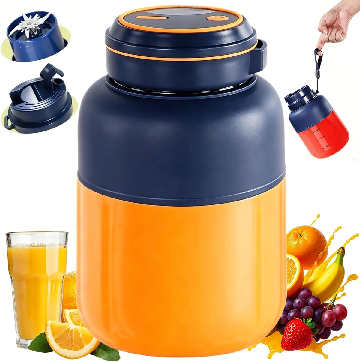 🥤 Blend Fresh Anywhere, Anytime Portable Wireless Juicer Cup