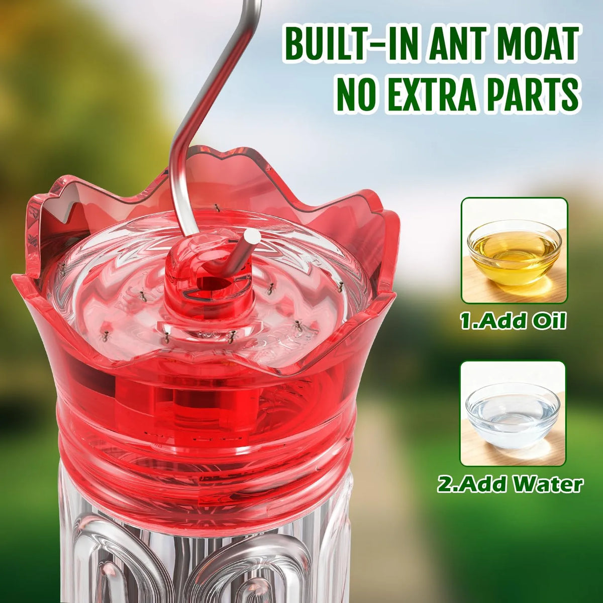 🐦Outdoor Hummingbird Feeder —Designed for Beautiful Backyard Birdwatching