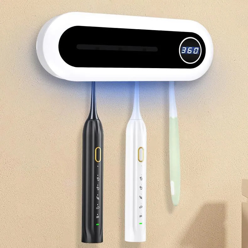 ✅ Toothbrush Holder with Timer & 5 Slots – Keep Your Family’s Toothbrushes Fresh & Organized