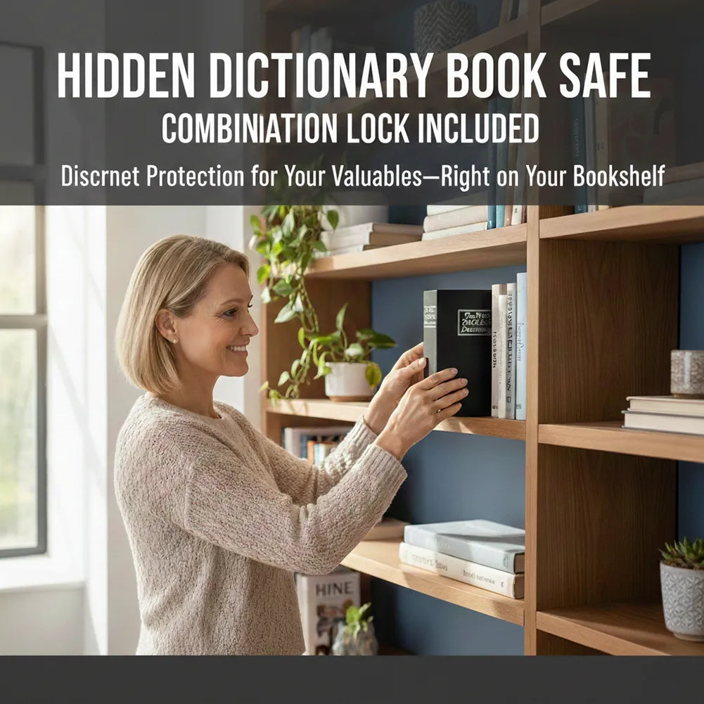 🔐Secret Hidden Dictionary Book Safe with Combination Lock