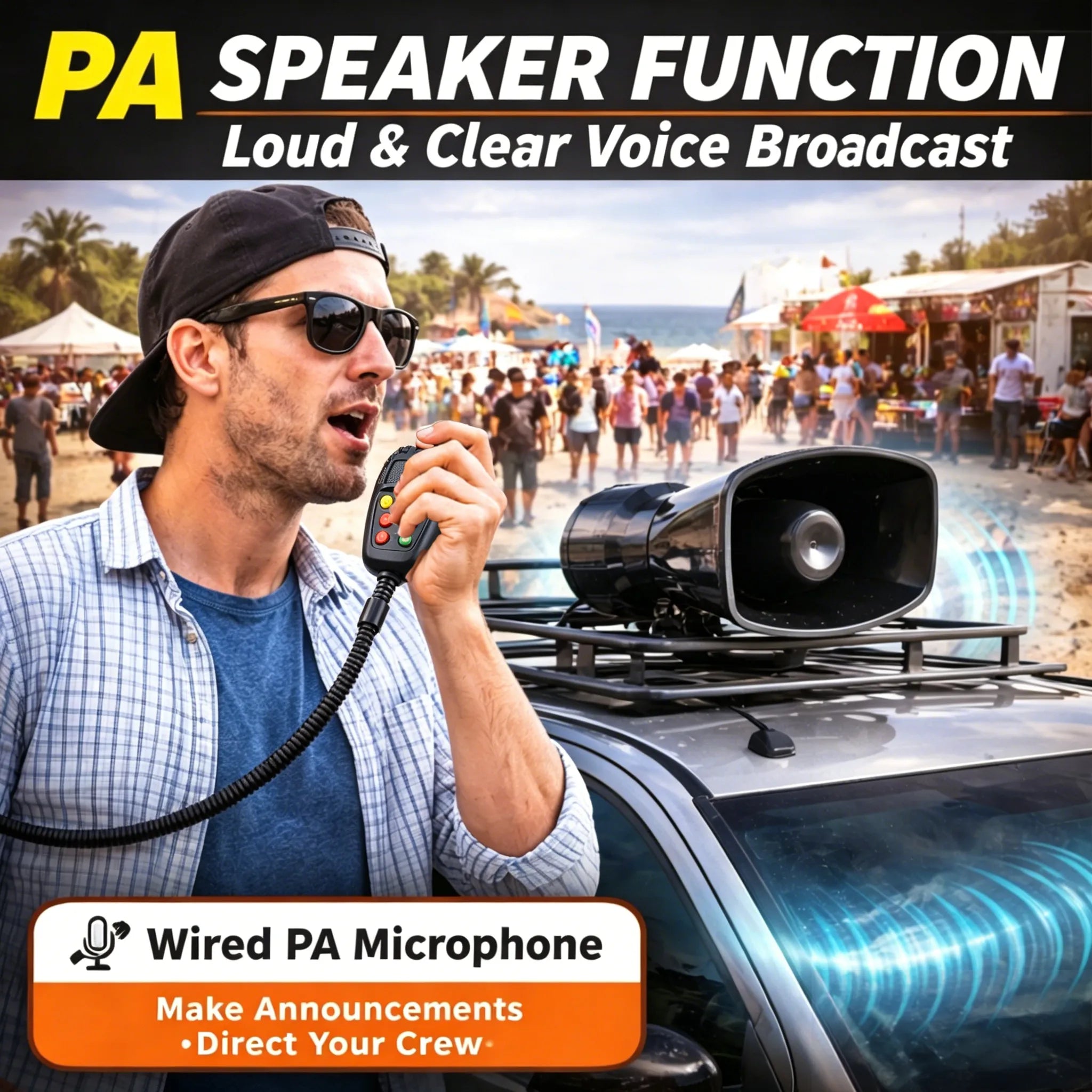 🚨 7-Mode Horn with Microphone