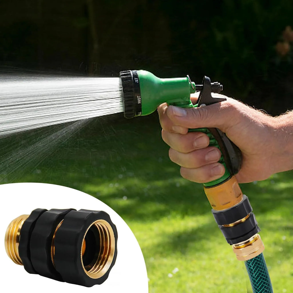 💧 Aluminum Alloy Garden Hose Connector (Quick-Connect 3/4")