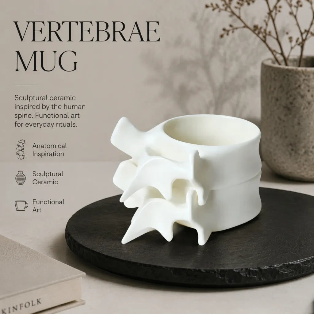 💀 Spine Skeleton Ceramic Mug