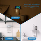 9-in-1 Outlet Extender with Shelf & Nightlight – The Ultimate Power Hub for Any Room 🔌✨