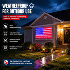 ❤️💙420 LED American Flag Light – Brilliant Patriotic Display for Every Celebration