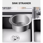 Hands-Free Swan-Hook Sink Strainer