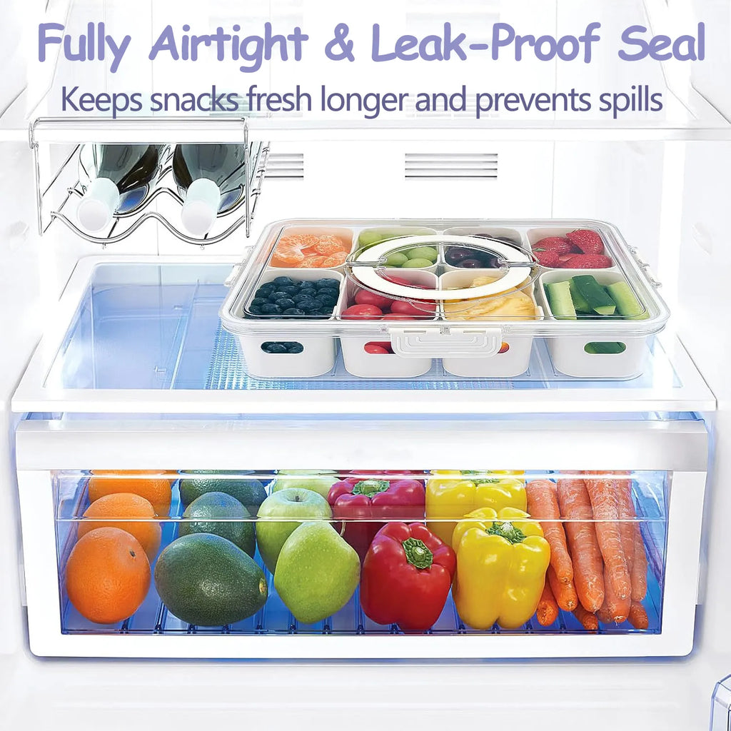 🍱 Air-Tight Snackle Box Container (8 Compartments)
