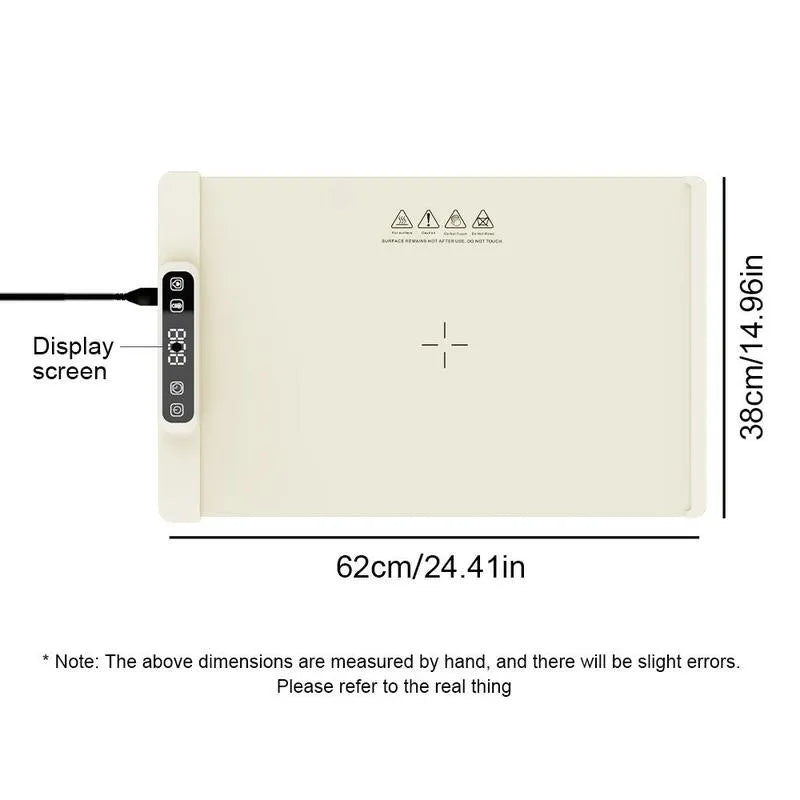 Smart Foldable Electric Warming Tray – Keep Your Food Warm, Anytime!
