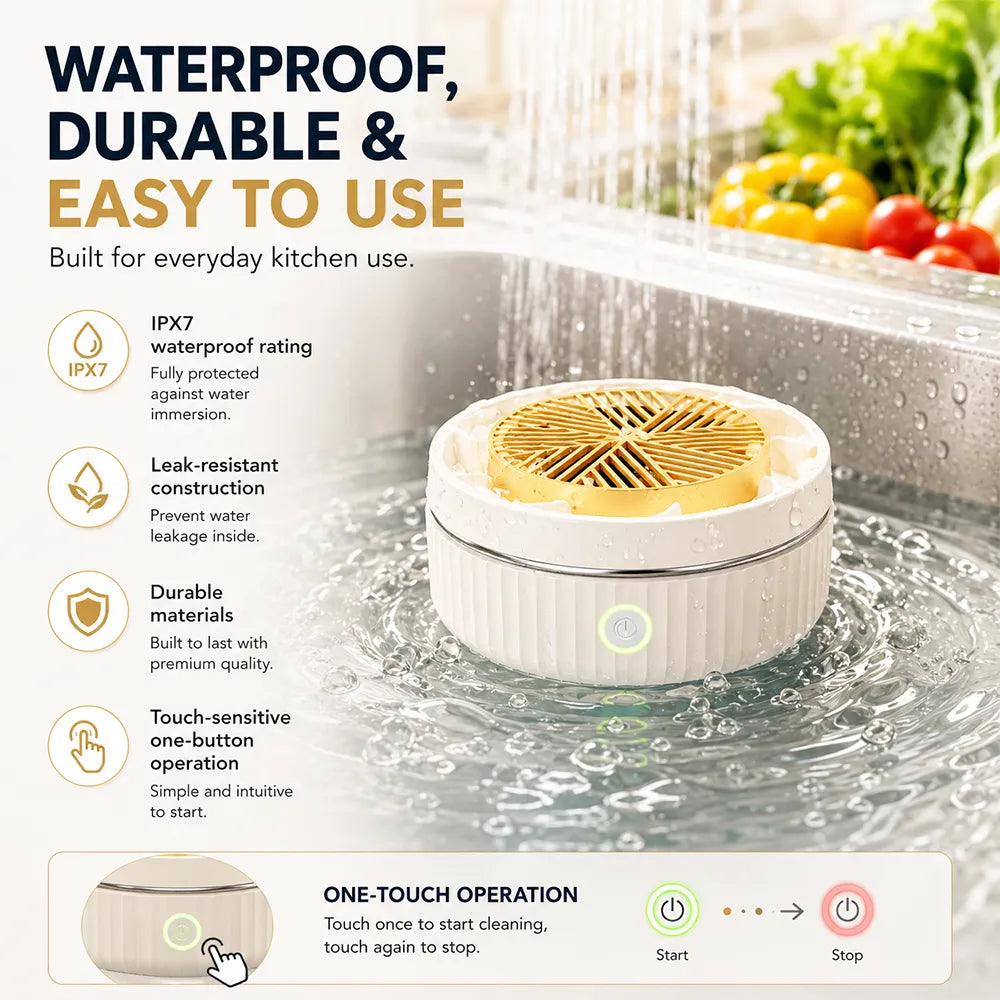 🥗 Vegetable Washing Machine – USB Rechargeable Produce Cleaning Device