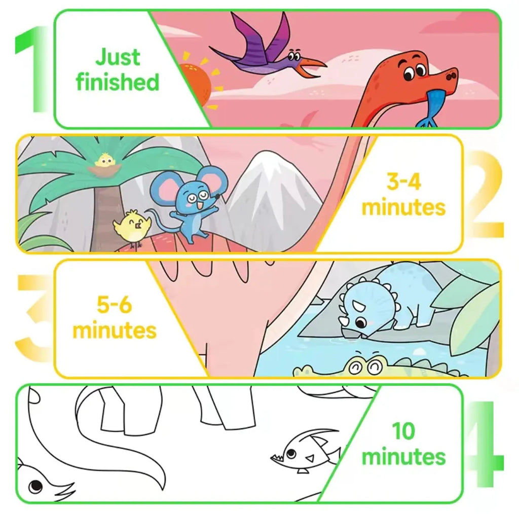 🎨 Toddler Watercolor Coloring & Doodle Book - A Fun, Mess-Free Creative Activity new！