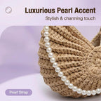 🐚 Handmade Crochet Seashell Tote Bag – Bohemian Summer Shoulder Bag