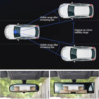Universal 11.81 Inch Panoramic Rearview Mirror—effectively reduce the blind spots of cars SUVs trucks
