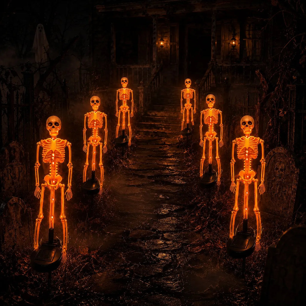 Solar Skeleton Yard Stake – Halloween Garden Light