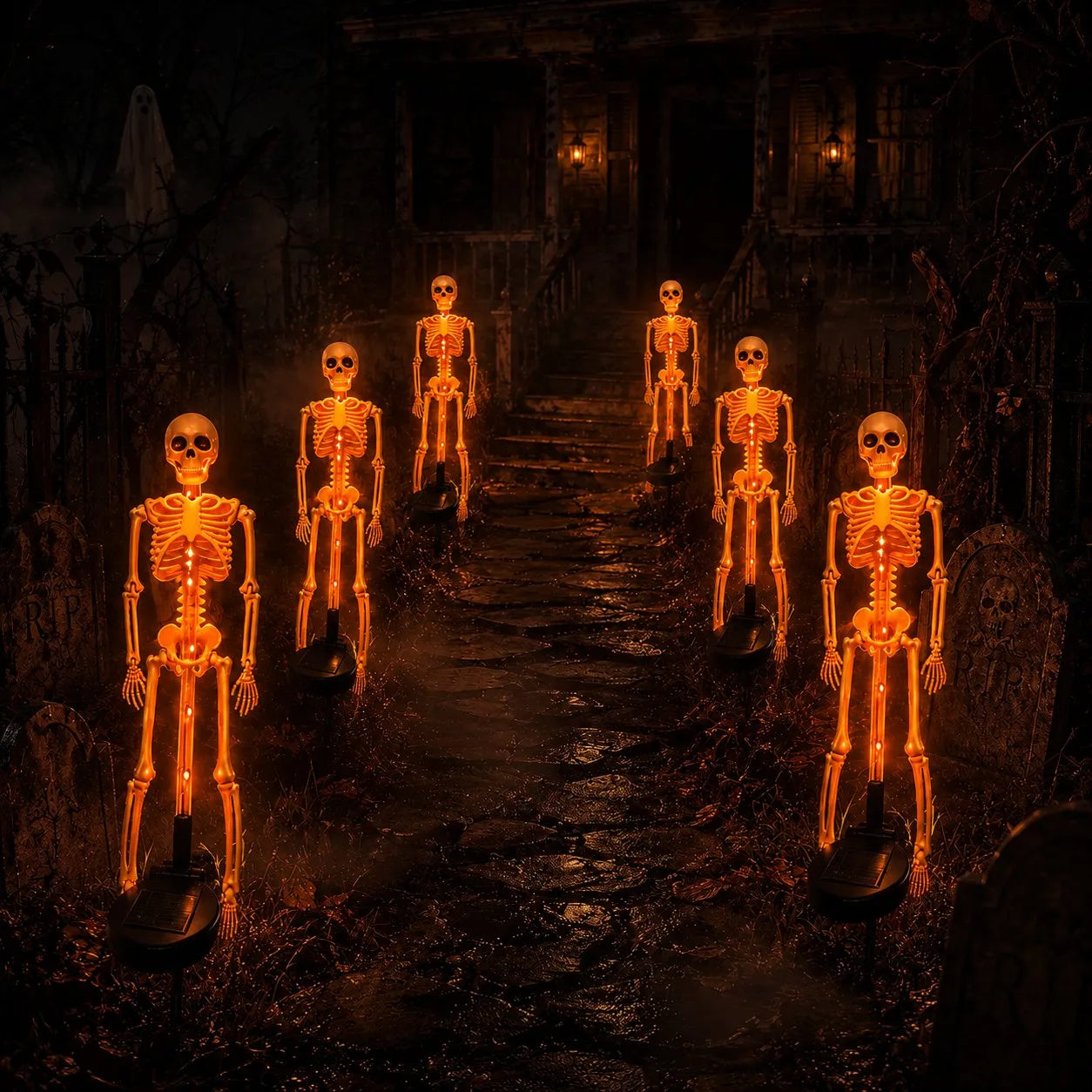 Solar Skeleton Yard Stake – Halloween Garden Light