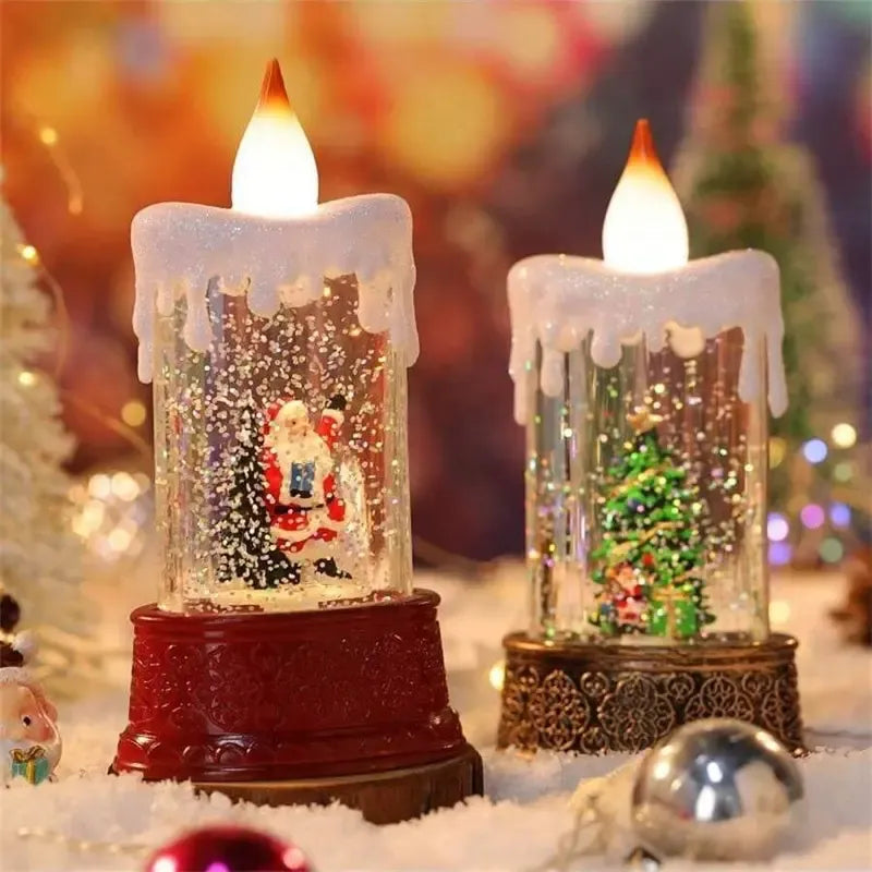✨ Christmas Water Candle Lamp – Festive Light & Holiday Centerpiece